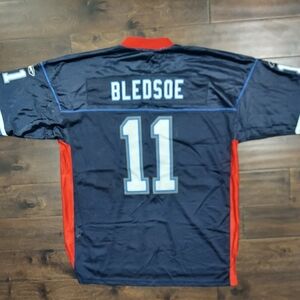 Buffalo Bills Drew Bledsoe Jersey Reebok Size XL Vintage Blue Y2K